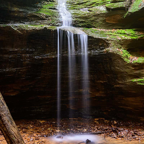 waterfall cool rock valley